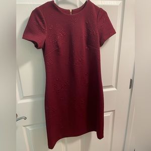 Deep red Calvin Klein dress